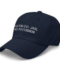 Trump Inmate Number Hat Classic Dad Hat Navy Left Front 64eb0d1912619.jpg