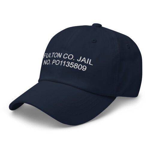 Trump Inmate Number Hat Classic Dad Hat Navy Left Front 64eb0d1912619.jpg