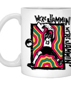 Were Jammin Bob Marley Michael Jordan 23 Mug.jpg