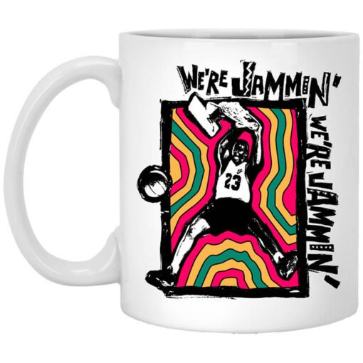 Were Jammin Bob Marley Michael Jordan 23 Mug.jpg