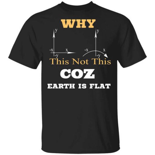 Why This Not This Coz Earth Is Flat T Shirt.jpg