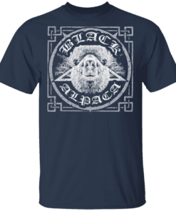 Black Alpaca T Shirt Navy.png