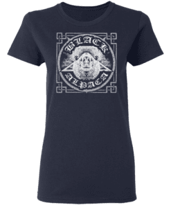 Black Alpaca Women T Shirt Navy.png