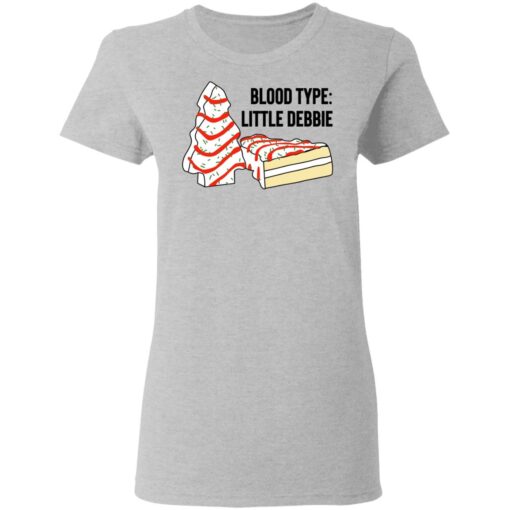 Blood Type Little Debbie Women T Shirt 2.jpg