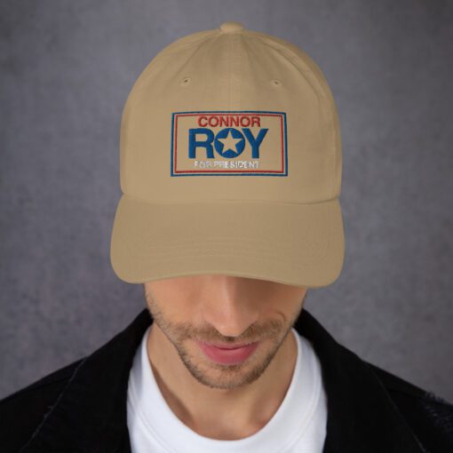 Connor Roy President Classic Dad Hat Khaki Front 6461a1d9d3ed4.jpg