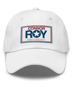 Connor Roy President Classic Dad Hat White Front 6461a1d9d4130.jpg