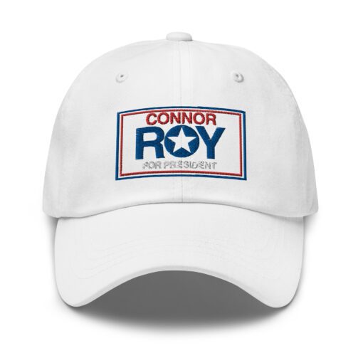 Connor Roy President Classic Dad Hat White Front 6461a1d9d4130.jpg