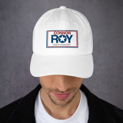 Connor Roy President Classic Dad Hat White Front 6461a1d9d42b0.jpg