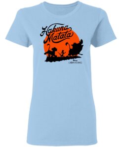 Disney Lion King Hakuna Matata Trio Orange Sunset Women T Shirt 1.jpg