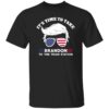 Donald Trump With American Flag Glasses Its Time To Take Brandon To The Train Station 2024 Shirt.jpg