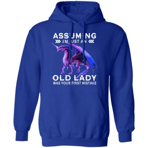 Dragon Assuming I Am Just An Old Lady Was Your First Mistake Hoodie 4.jpg