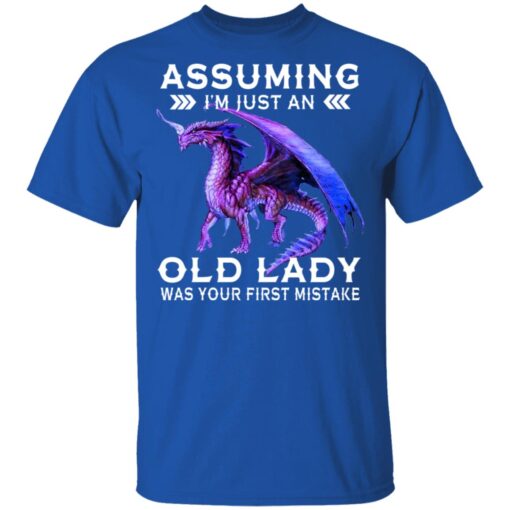 Dragon Assuming I Am Just An Old Lady Was Your First Mistake T Shirt 4.jpg