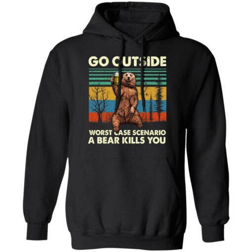 Go Outside Worst Case Scenario A Bear Kills You Hoodie 1.jpg