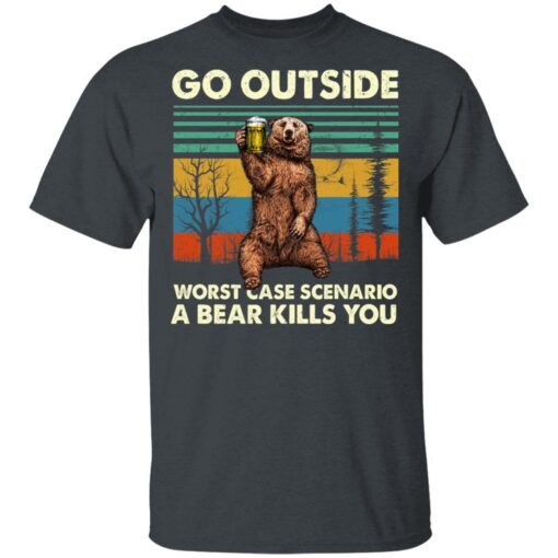 Go Outside Worst Case Scenario A Bear Kills You T Shirt 2.jpg