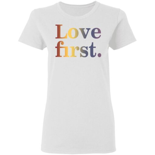 Hoda Kotb Love First Women T Shirt 2.jpg