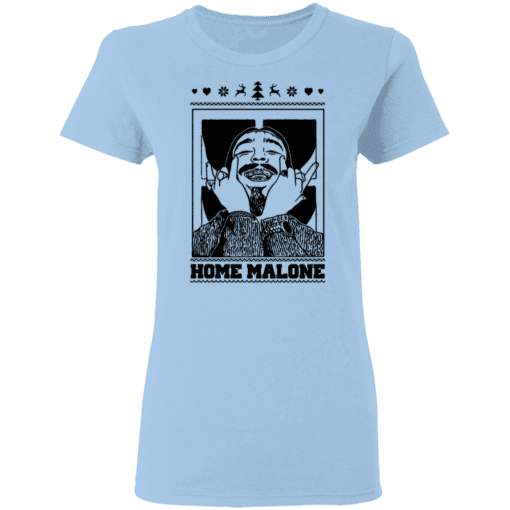 Home Malone Women T Shirt Light Blue.png