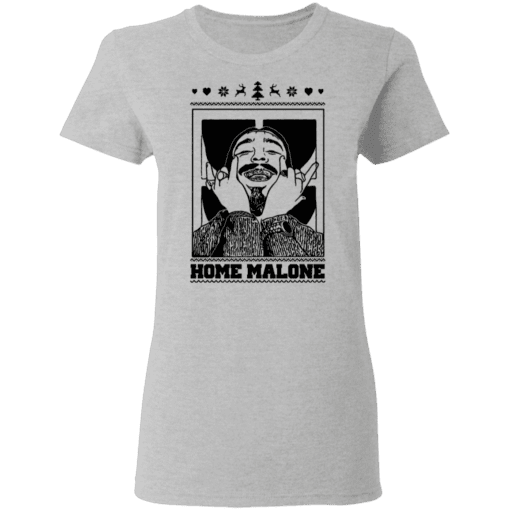 Home Malone Women T Shirt Sport Grey.png