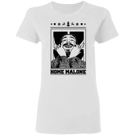 Home Malone Women T Shirt White.png