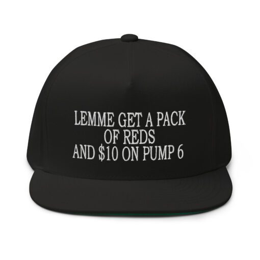 Let Me Get A Pack Of Reds Flat Bill Cap Black Front 6461ab11cd3b1.jpg