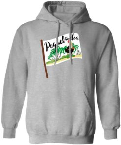 Poguelandia Flag With Chicken In Coconut Bra Hoodie Sport Grey.jpg