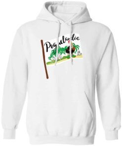 Poguelandia Flag With Chicken In Coconut Bra Hoodie White.jpg