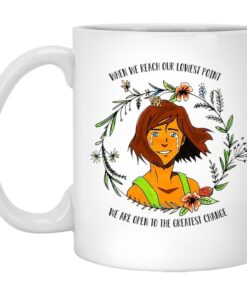 The Legend Of Korra Floral Quote When We Reach Our Lowest Point We Are Open To The Greatest Change Mug.jpg