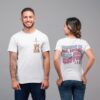 Back And Front View Tee Mockup Featuring A Man And A Woman In A Studio 22346.jpg