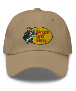 Drum And Bass Classic Dad Hat Khaki Front 6422d1851414f.jpg