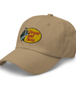 Drum And Bass Classic Dad Hat Khaki Left Front 6422d18555fd2.jpg