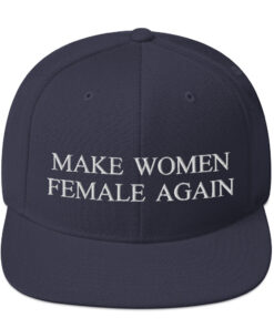 Make Women Female Again Classic Snapback Navy Front 6457d93dd309d.jpg