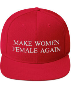 Make Women Female Again Classic Snapback Red Front 6457d93dd3283.jpg