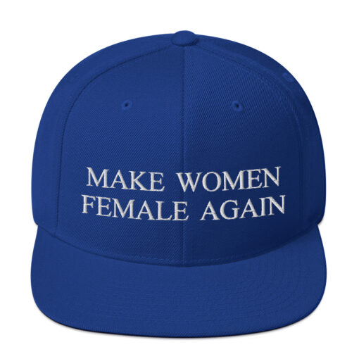 Make Women Female Again Classic Snapback Royal Blue Front 6457d93dd2ed8.jpg