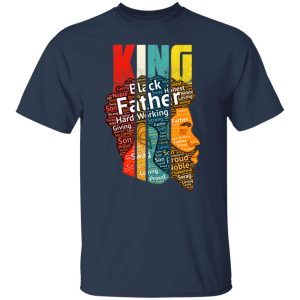 King Black Father Hard Working Giving Strong Shirt2.jpg