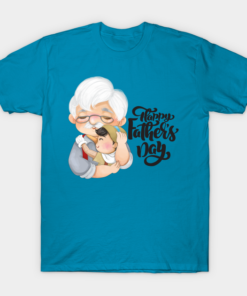 Pinocchio Happy Fathers Day T Shirt.png