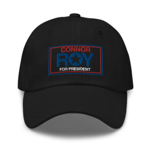 connor roy president classic dad hat black front 6461a1d983c47