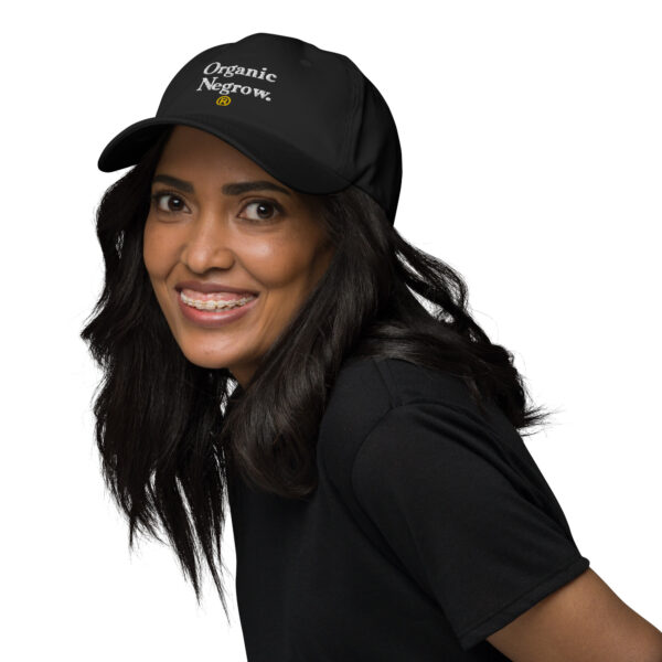 organic negrow classic dad hat black front 642585455f75e