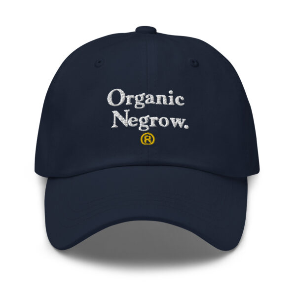 organic negrow classic dad hat navy front 642585455f7d9