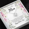 To My Beautiful Mom Love Knot Necklace, You Are Everything To Me - Gifts For Mom Necklace Message Card, Happy Mother's Day Gift