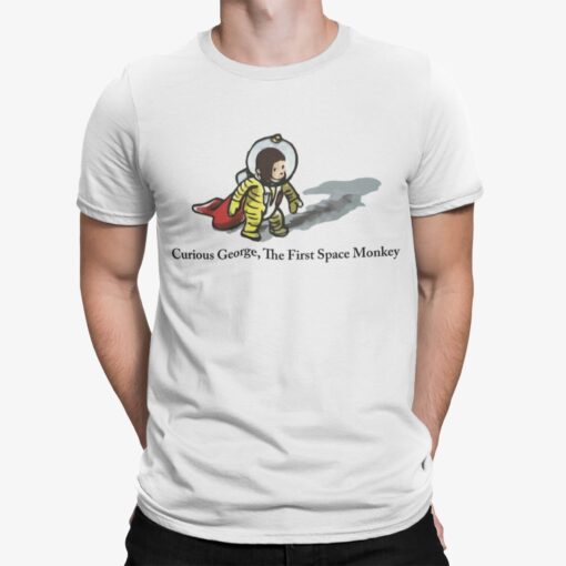 mockup of a man wearing a customizable t shirt against a plain color backdrop 1422 el 46