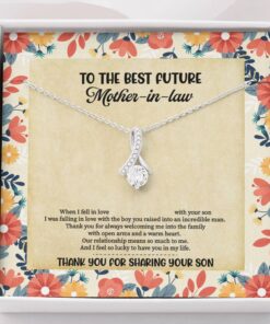 To The Best Future Mother-In-Law Thank You For Sharing Your Son Husband’s Mom Alluring Pendant Necklace