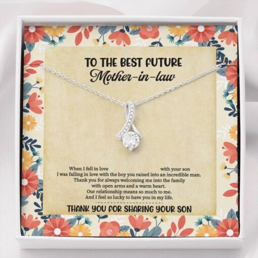 To The Best Future Mother-In-Law Thank You For Sharing Your Son Husband’s Mom Alluring Pendant Necklace