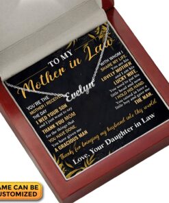 To My Mother In Law Lovely Mother Lucky Wife Pendant Necklace