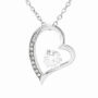 Forever Love Necklace (14K White Gold)