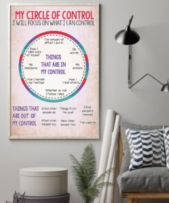 My Circle Of Control I Will Focus On What I Can Control Poster, Canvas 9 h2r72 uo1q7 xg3rm