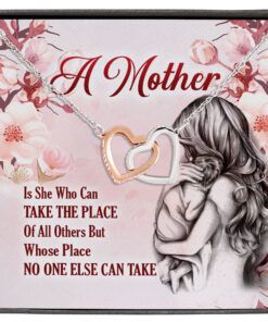 Mother Can Take the Place of All Others Happy Mothers Day Gifts Interlocking Heart Pendant Necklace 23 020321 035417 CubeBik Image 414
