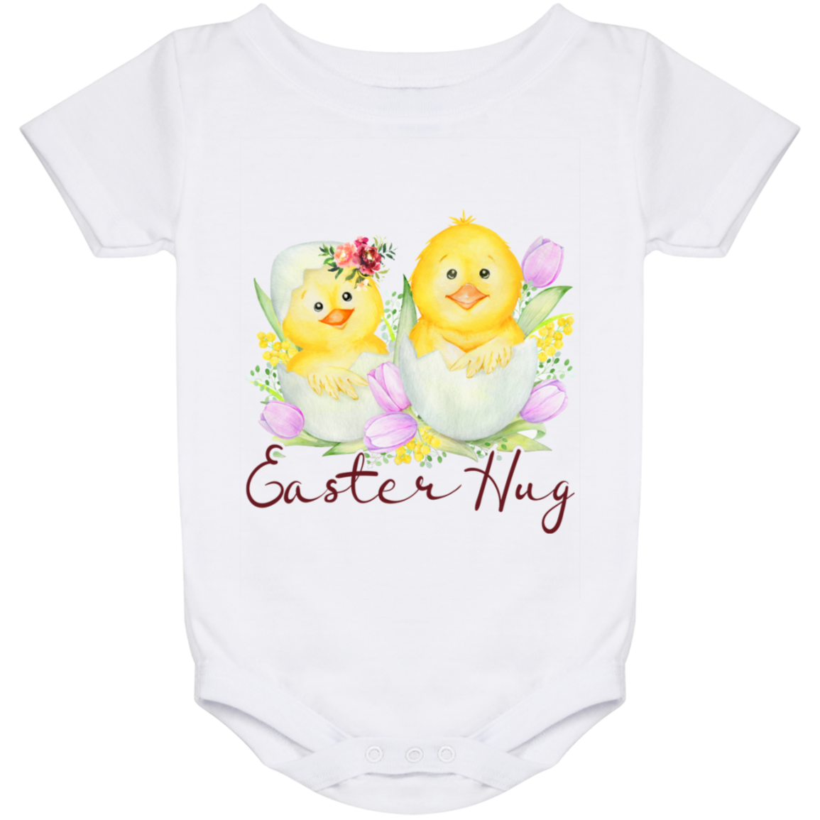 Easter Hug Chicks Baby Onesie – Baby Infant Bodysuit 27 050421 071158 CubeBik Image 653
