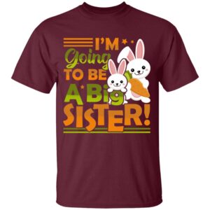 I’m Going To Be A Big Sister Easter Bunny Youth Tee 19 050421 074932 CubeBik Image 241