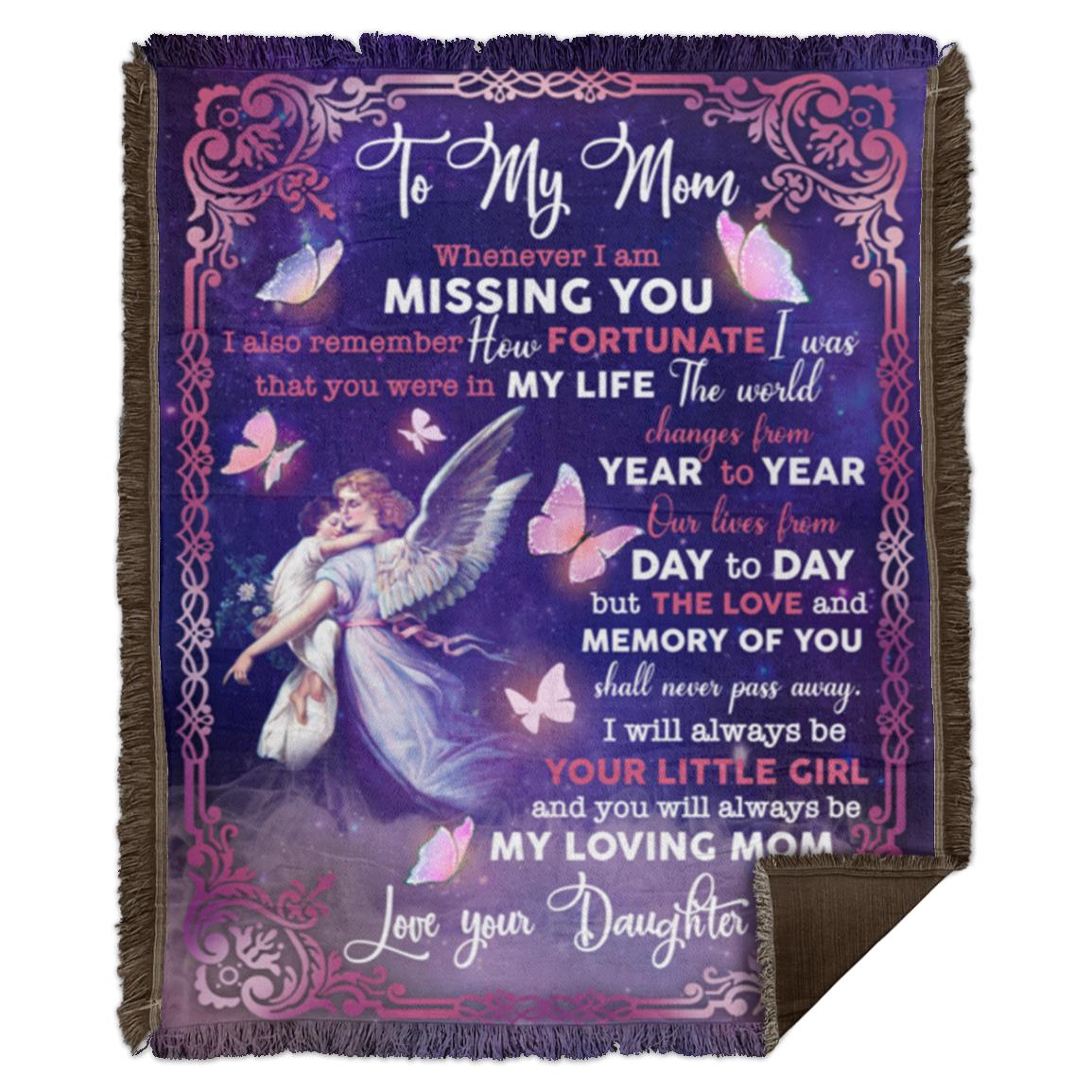 To My Mom Whenever I Am Missing You I Also Remember How Fortunate I Was Fleece Blanket 23 190321 090850 CubeBik Image 411