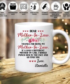 Dear Mother in Law Personalized Coffee Mug Cups Accent Mug – Mother in Law Gifts from Daughter in Law 22 230303140159 CubeBik Image 5C2CC268377D