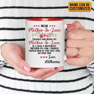Dear Mother in Law Personalized Coffee Mug Cups Accent Mug – Mother in Law Gifts from Daughter in Law 27 230303140654 CubeBik Image FB2CD6BCE993